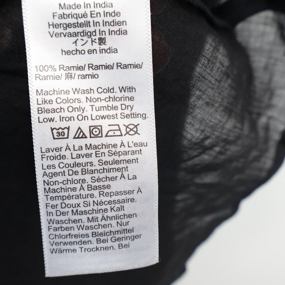 J.Crew Cerise Shirt Dress Ramie Black Size 8 Petite NWT - Picture 8 of 10